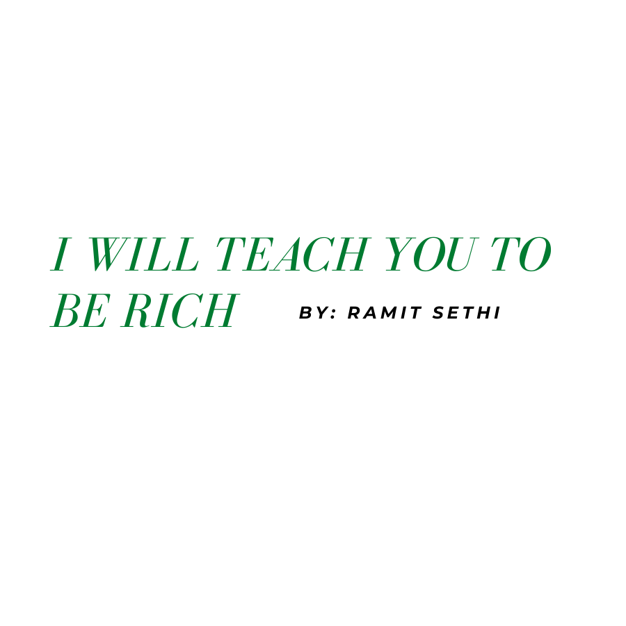 I will teach you to be rich Ramit Sethi
