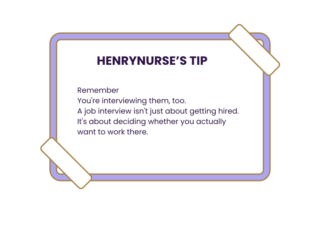 pacu nurse interview tips ask question too