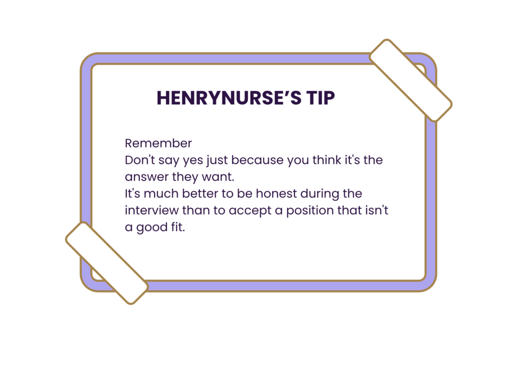pacu nurse interview tips honesty truth