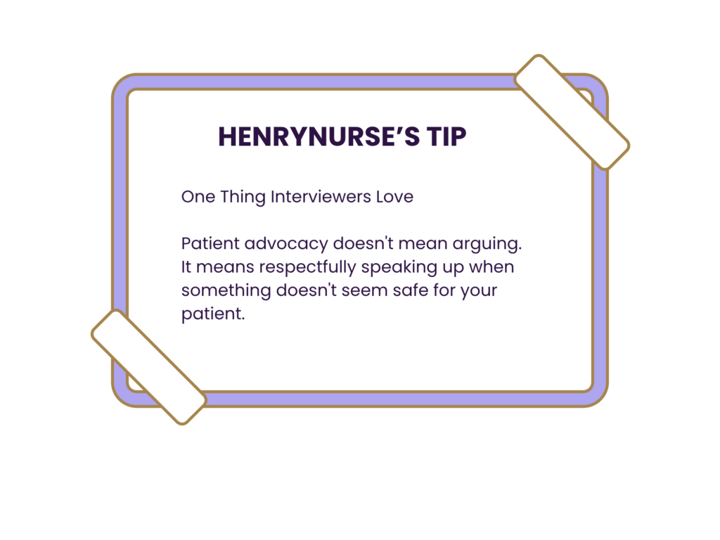 pacu nurse interview tips patient advocacy