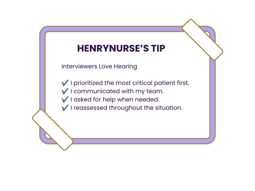 pacu nurse interview tips prioritization skills